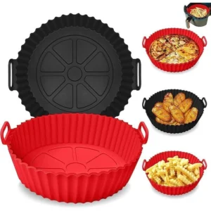 CrispMat™ Reusable Air Fryer Liner — Fits All Baskets, Dishwasher Safe